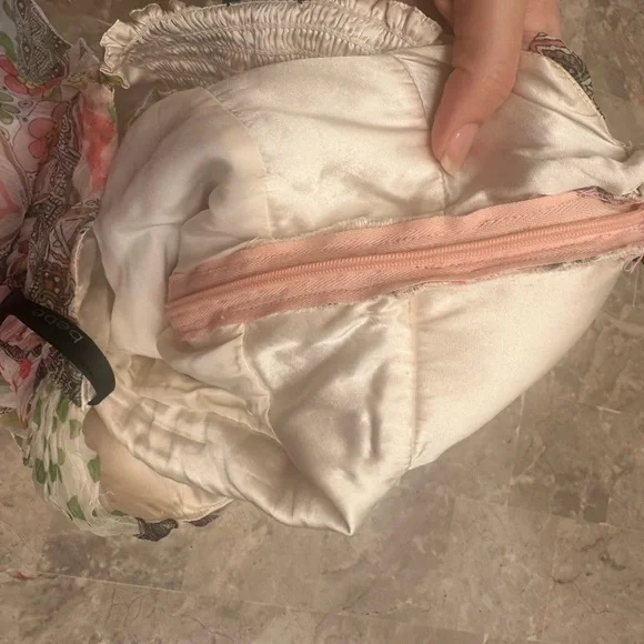 Bebe Multicolor Strapless silk top - Picture 8 of 10